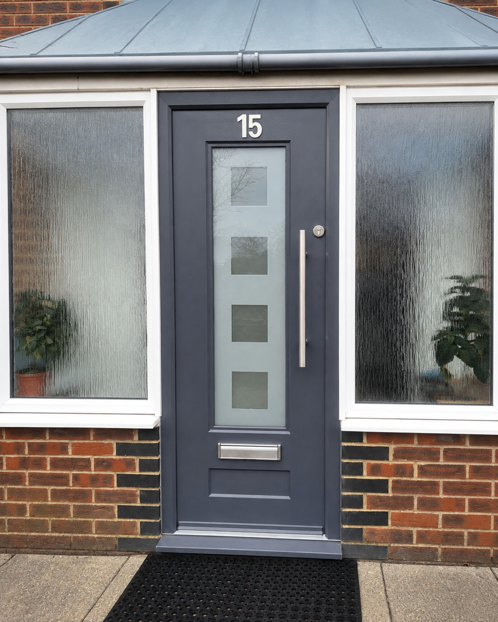 Anthracite entrance door by Master Plastics Bristol