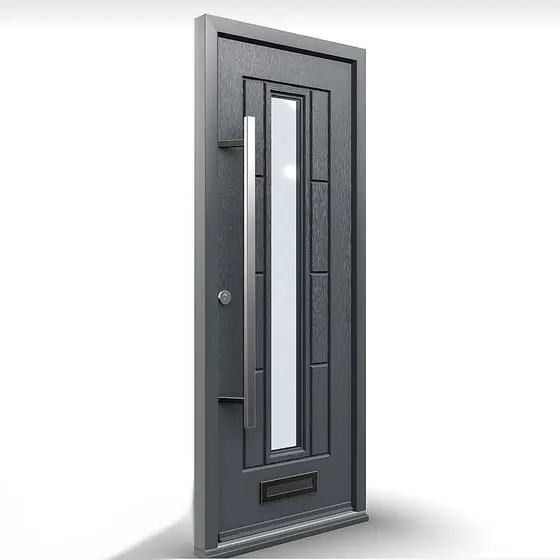 Offset architectural bar pull handle