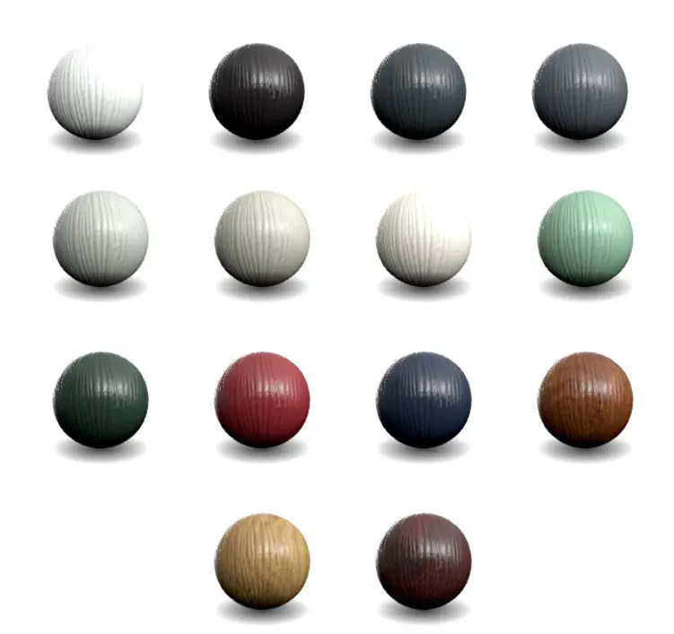 Composite door colour range shown as textured finish samples